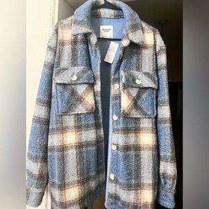 ABERCROMBIE & FITCH: Cozy Sherpa Shirt Jacket